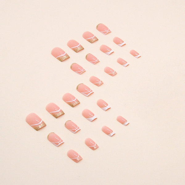 12 Sizes-24 Pcs Press On Nails W305