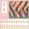 12 Sizes-24 Pcs Press On Nails C637