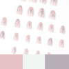 12 Sizes-24 Pcs Press On Nails JP2051