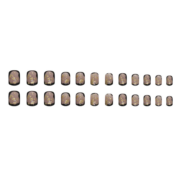 12 Sizes-24 Pcs Press On Nails W1429