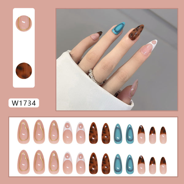 12 Sizes-24 Pcs Press On Nails W1734