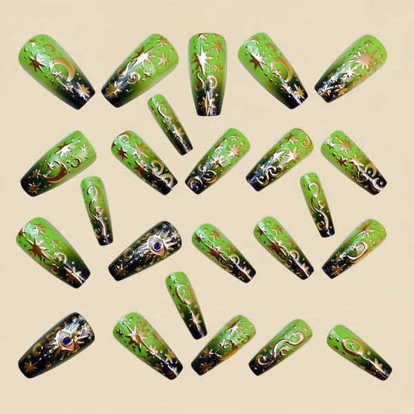 12 Sizes-24 Pcs Press On Nails Y1940