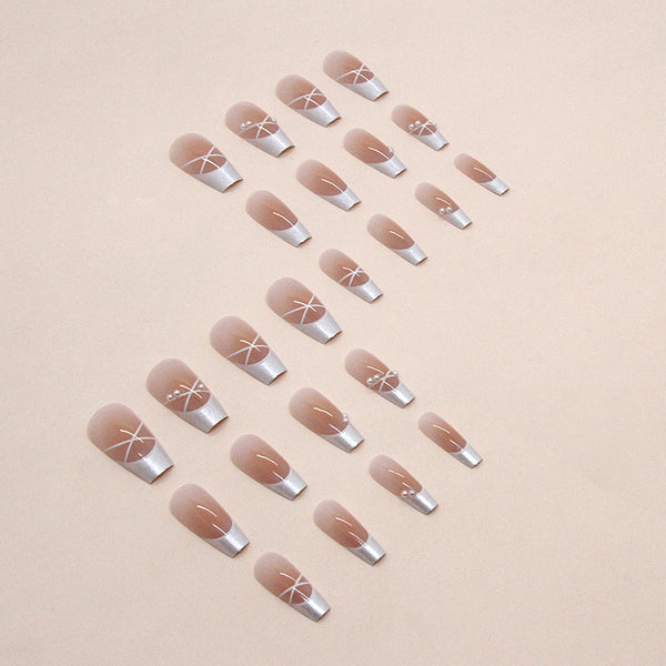 12 Sizes-24 Pcs Press On Nails Z746