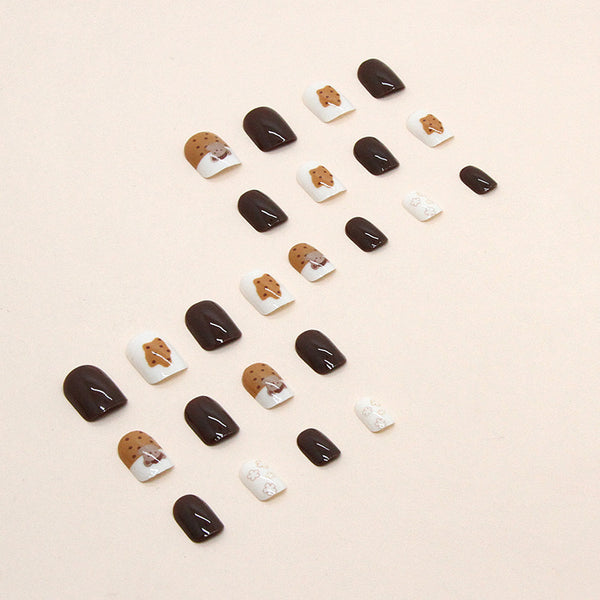 12 Sizes-24 Pcs Press On Nails R736