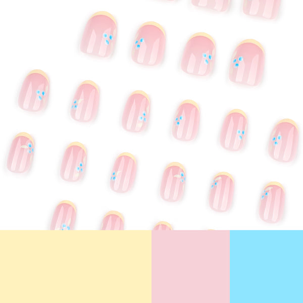 12 Sizes-24 Pcs Press On Nails JP3920