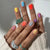 12 Sizes-24 Pcs Press On Nails C375