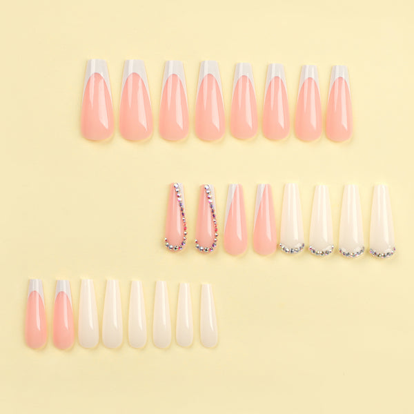 12 Sizes-24 Pcs Press On Nails JP3085