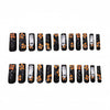 12 Sizes-24 Pcs Press On Nails Y198