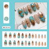 12 Sizes-24 Pcs Press On Nails W1814