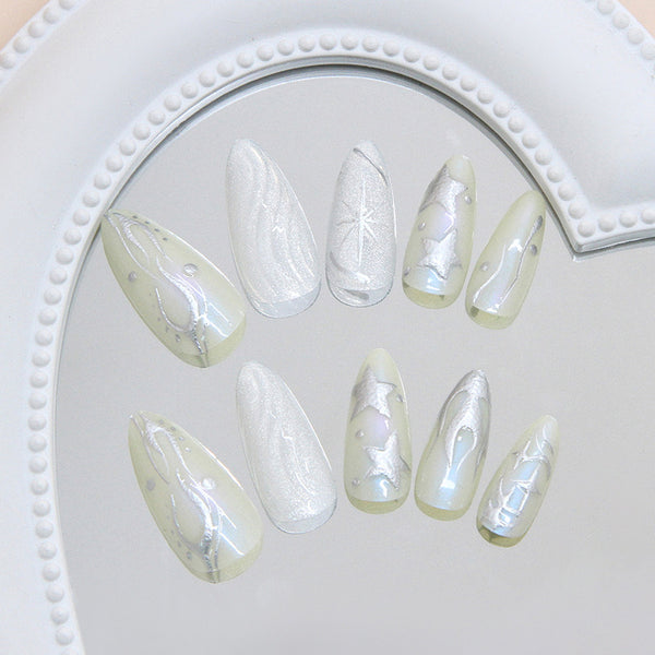 12 Sizes-24 Pcs Press On Nails W2057
