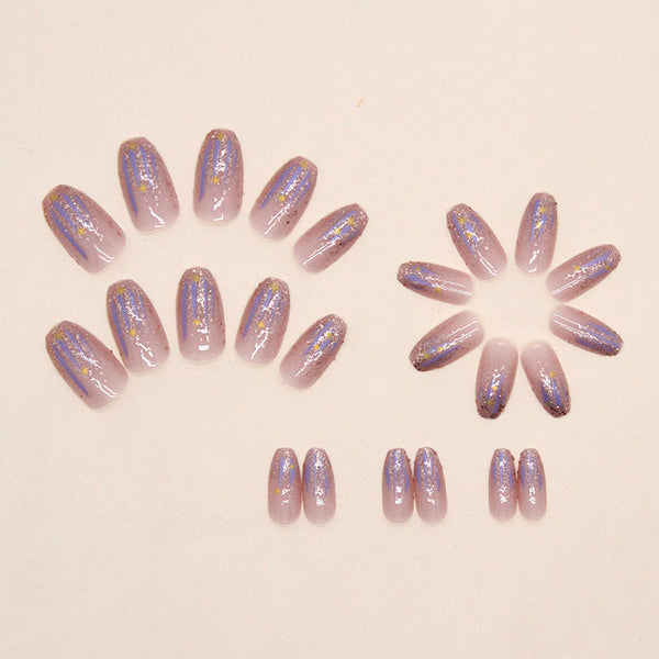 12 Sizes-24 PcsPress On Nails W1021