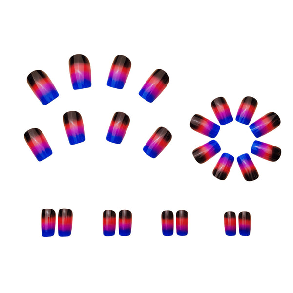 12 Sizes-24 Pcs Press On Nails Y212-2