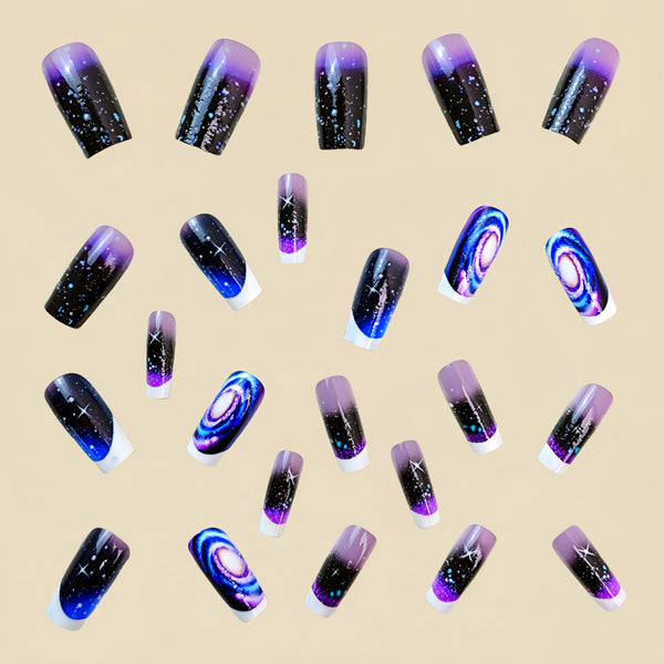 12 Sizes-24 Pcs Press On Nails Y451