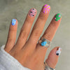 12 Sizes-24 Pcs Press On Nails C338