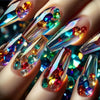 12 Sizes-24 Pcs Press On Nails Y1263