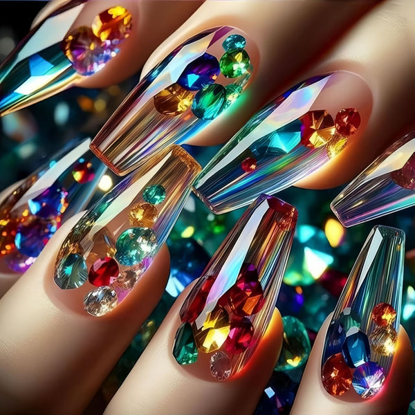 12 Sizes-24 Pcs Press On Nails Y1263