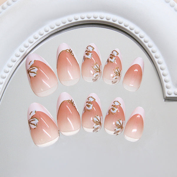 12 Sizes-24 Pcs Press On Nails W2002