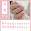 12 Sizes-24 Pcs Press On Nails C1590