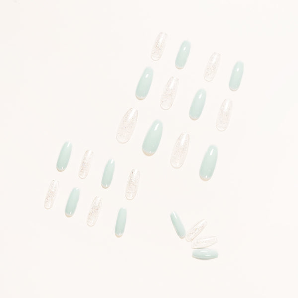 12 Sizes-24 Pcs Press On Nails JP1163