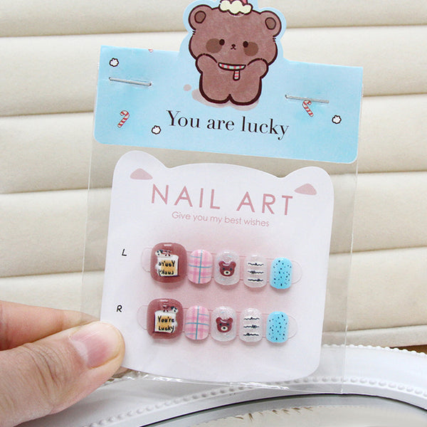 12 Sizes-24 Pcs Press On Nails K026