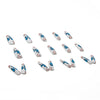 12 Sizes-24 Pcs Press On Nails W029