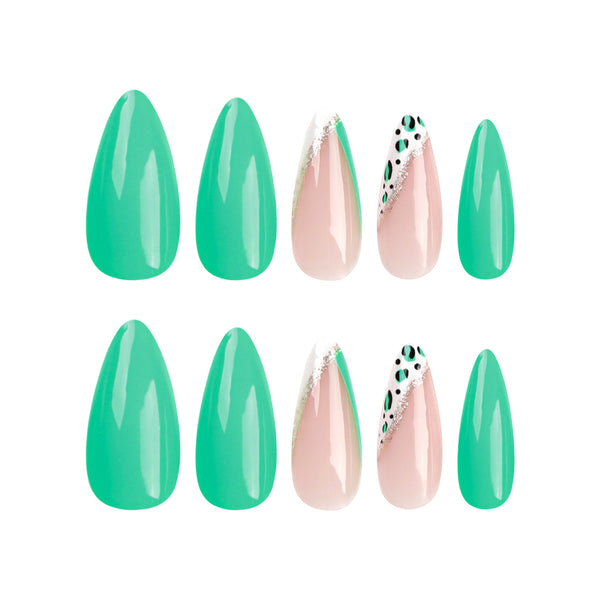 12 Sizes-24 Pcs Press On Nails JP3086
