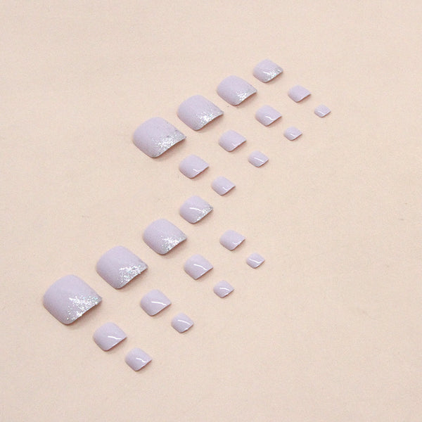 12 Sizes-24 Pcs Press On Nails F098