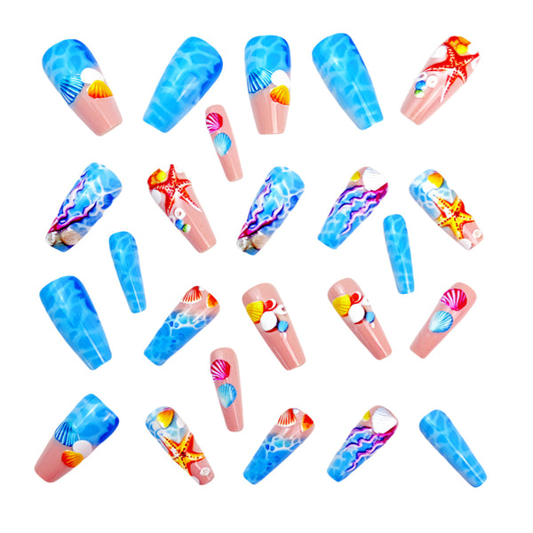 12 Sizes-24 Pcs Press On Nails Y897