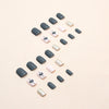 12 Sizes-24 Pcs Press On Nails W388