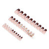 12 Sizes-24 Pcs Press On Nails GN036