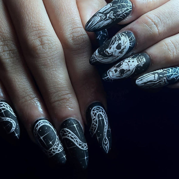 12 Sizes-24 Pcs Press On Nails W830