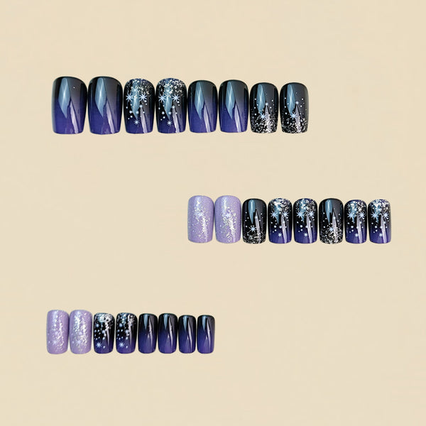 12 Sizes-24 Pcs Press On Nails Y872