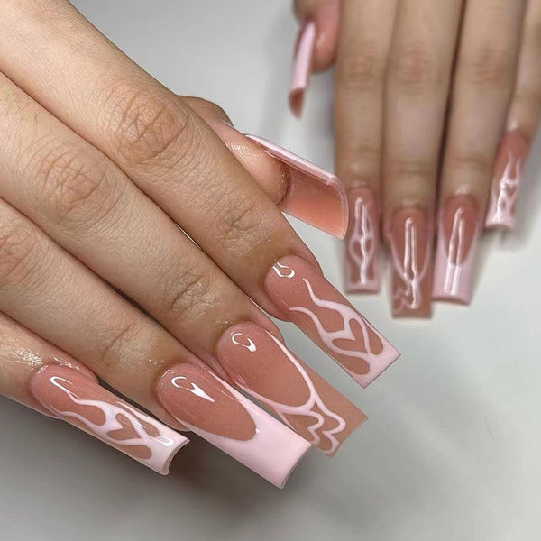 12 Sizes-24 Pcs Press On Nails JP2392