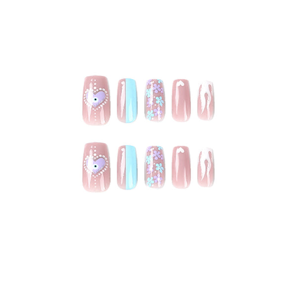 12 Sizes-24 Pcs Press On Nails JP2486