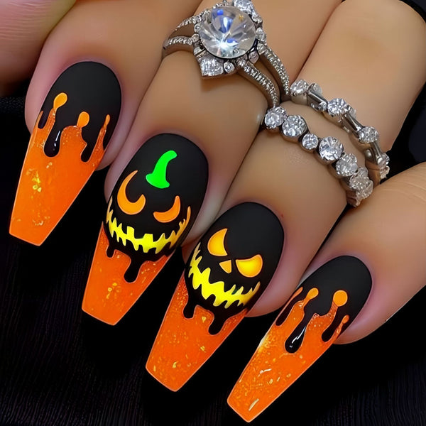 12 Sizes-24 Pcs Press On Nails Y1104