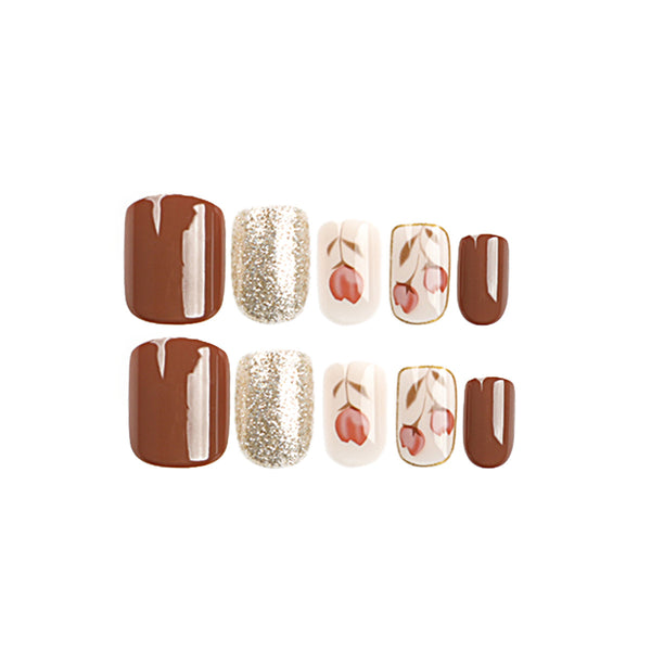 12 Sizes-24 Pcs Press On Nails JP2125