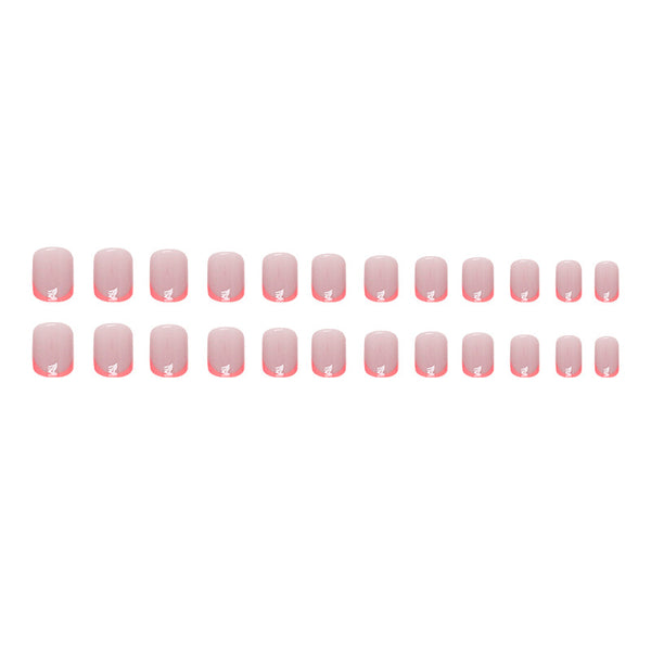 12 Sizes-24 Pcs Press On Nails W912