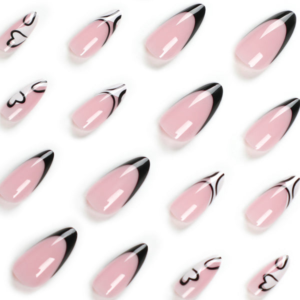 12 Sizes-24 Pcs Press On Nails JP2741