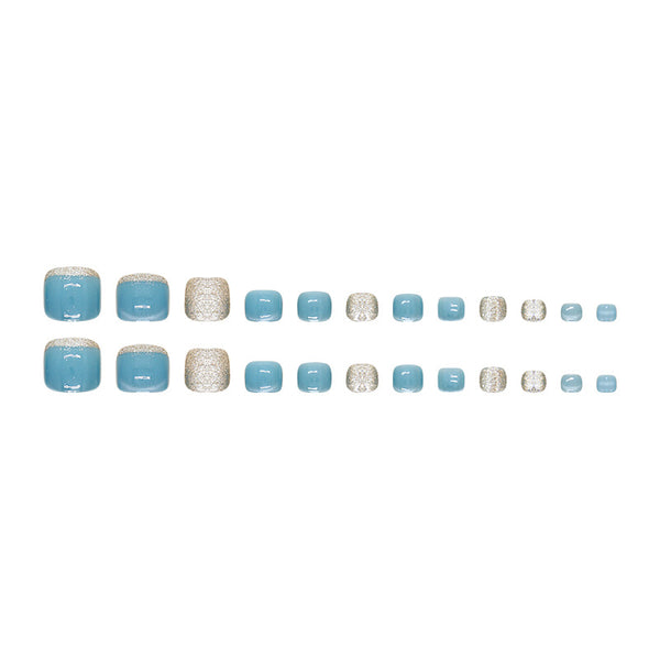 12 Sizes-24 Pcs Press On Nails F145