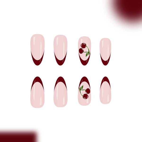 12 Sizes-24 Pcs Press On Nails C1307