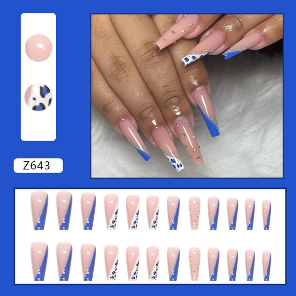12 Sizes-24 Pcs Press On Nails Z641