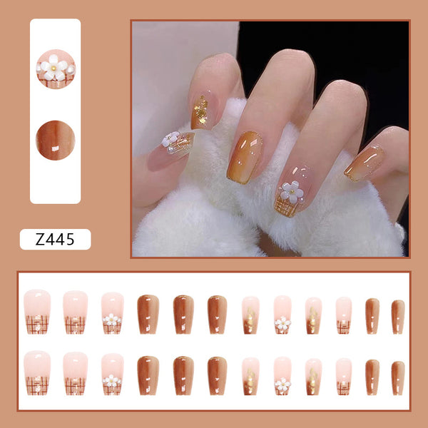 12 Sizes-24 Pcs Press On Nails Z455