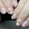 12 Sizes-24 Pcs Press On Nails C1016