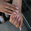 12 Sizes-24 Pcs Press On Nails BZ1417