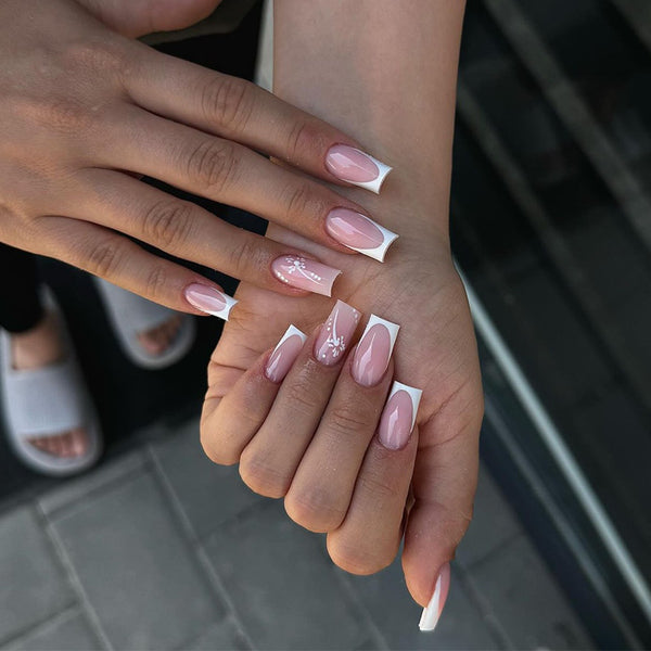 12 Sizes-24 Pcs Press On Nails BZ1417