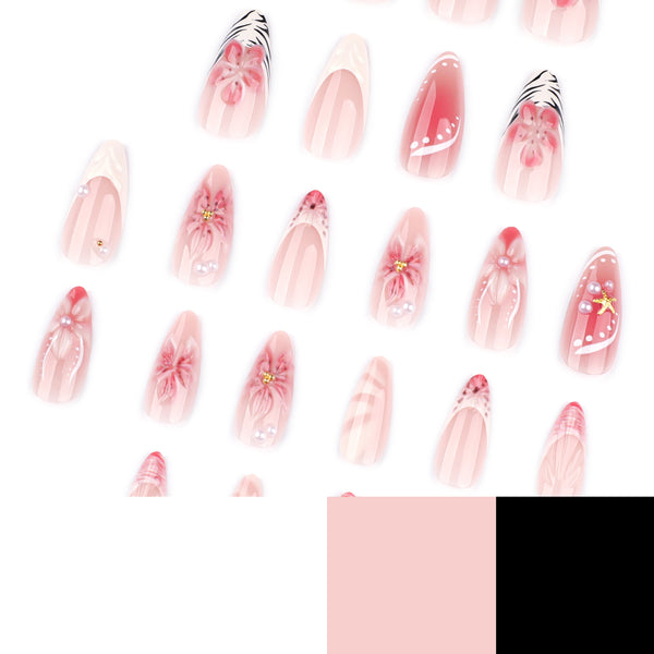 12 Sizes-24 Pcs Press On Nails JP4076