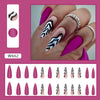 12 Sizes-24 Pcs Press On Nails W645