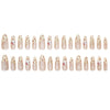 12 Sizes-24 Pcs Press On Nails MY080