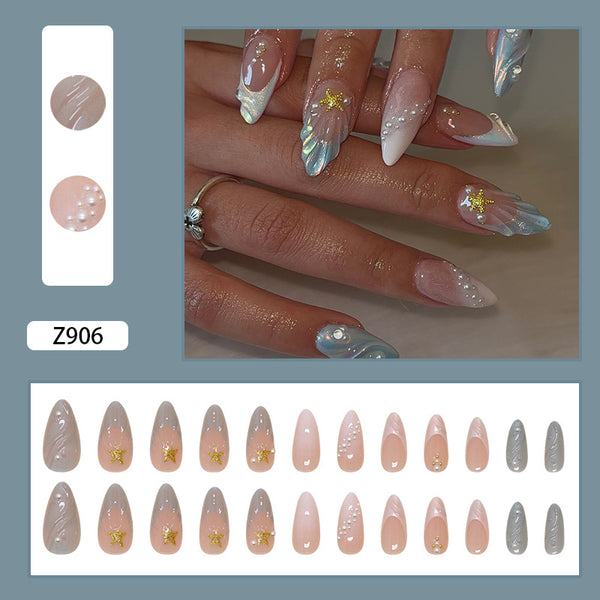 12 Sizes-24 Pcs Press On Nails Z906