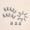 12 Sizes-24 Pcs Press On Nails W666